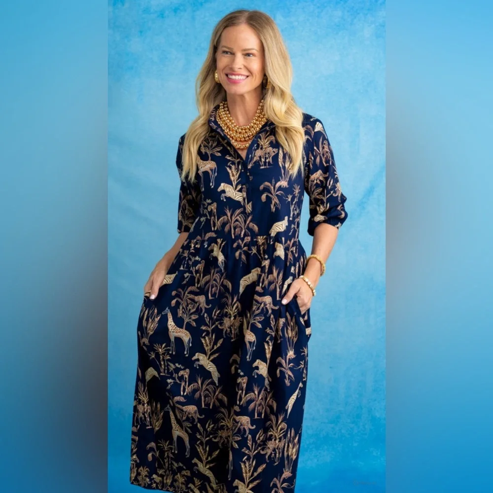 RARE Mary Marshmallow blue safari dress - Picture 8 of 10